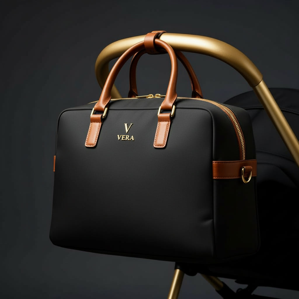 VËRA Diaper Bag - Matte Black