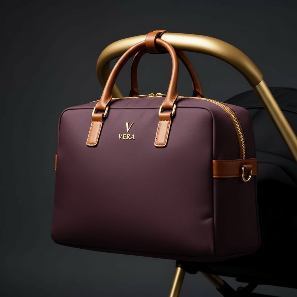 VËRA Diaper Bag - Wine Burgundy